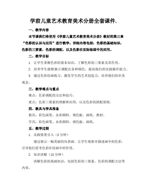 学前儿童艺术教育美术分册全套课件.