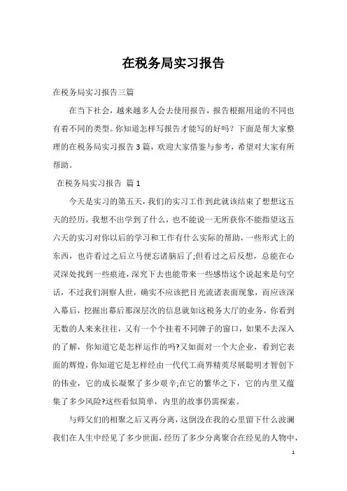 在税务局实习报告_9