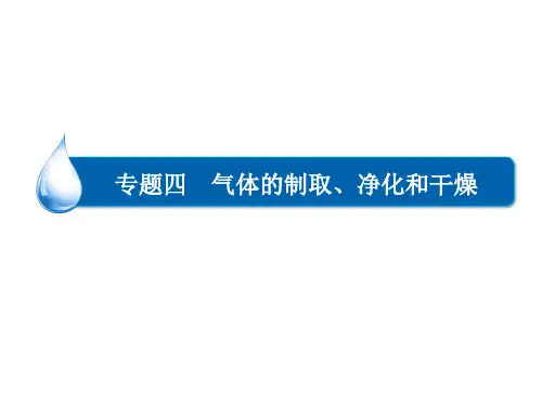 气体的制取、净化和干燥
