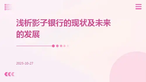 浅析影子银行的现状及未来的发展