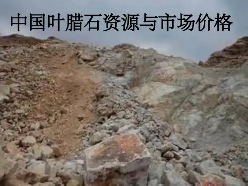 中国叶腊石资源与市场价格