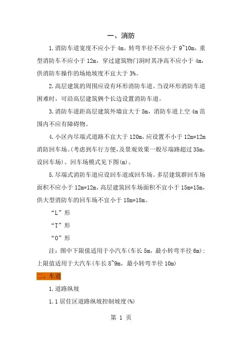 景观设计中常用的尺寸数据