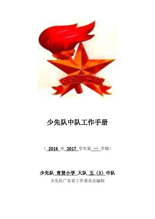 503少先队中队工作手册