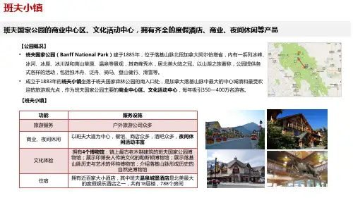 加拿大班夫国家公园案例：班夫小镇