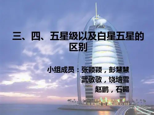 三、四、五星级以及白星五星的区别PPT课件