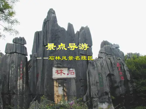 景点导游——石林风景名胜区