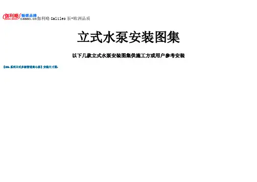 立式水泵安装图集