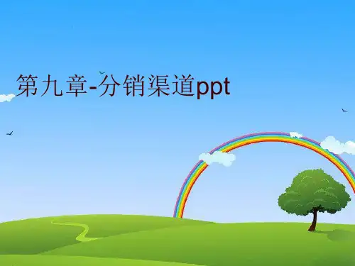 第九章-分销渠道ppt