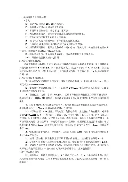 基站建设规范