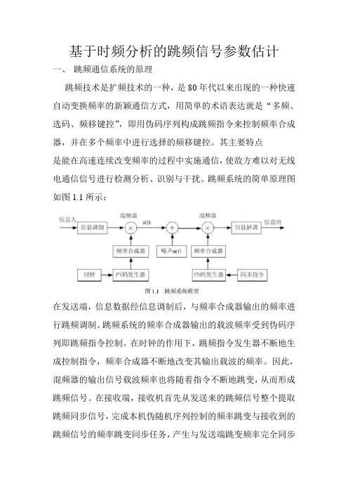 基于时频分析的跳频信号参数估计