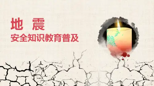 地震安全教育知识普及PPT课件