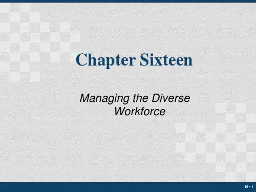 多元化管理DiversityManagement