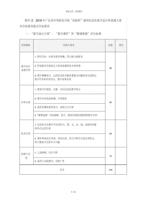 创新杯教师信息化教学设计和说课大赛评分标准及提交.pdf