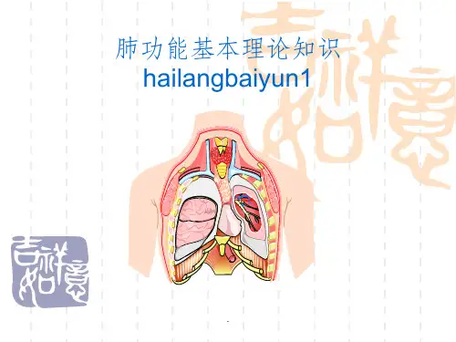 肺功能基础理论-肺功能仪基础理论ppt课件