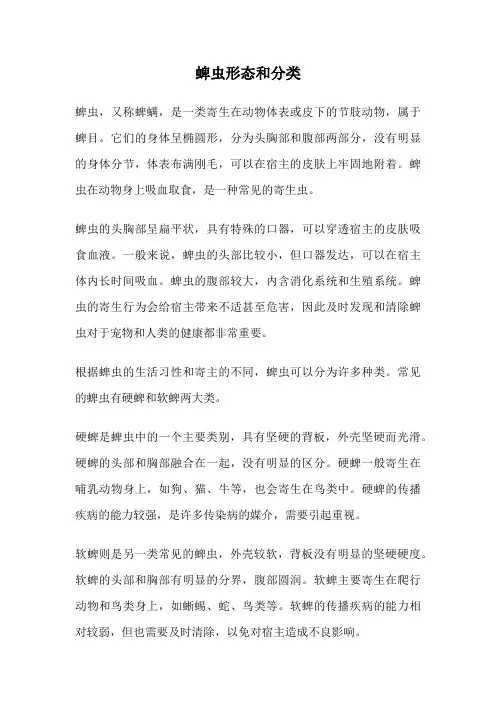 蜱虫形态和分类