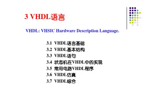 VHDL经典教程(精简快速入门版)