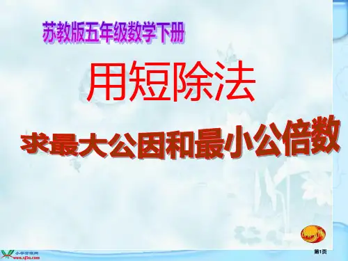 用短除法求最大公因数和最小公倍数市公开课一等奖省赛课微课金奖PPT课件