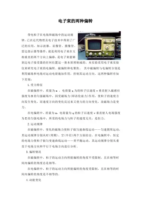 电子束的两种偏转