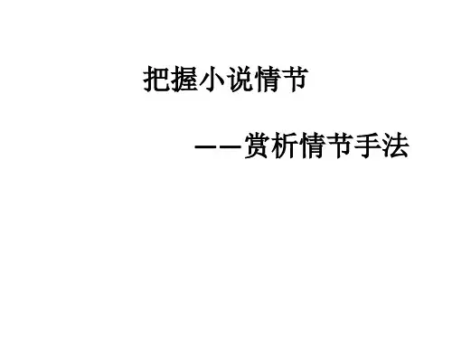 把握小说情节2—情节手法