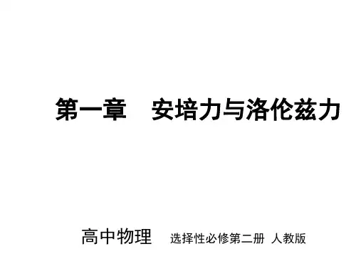 人教版高中物理选择性必修第2册 第一章 安培力与洛伦兹力 2 磁场对运动电荷的作用力
