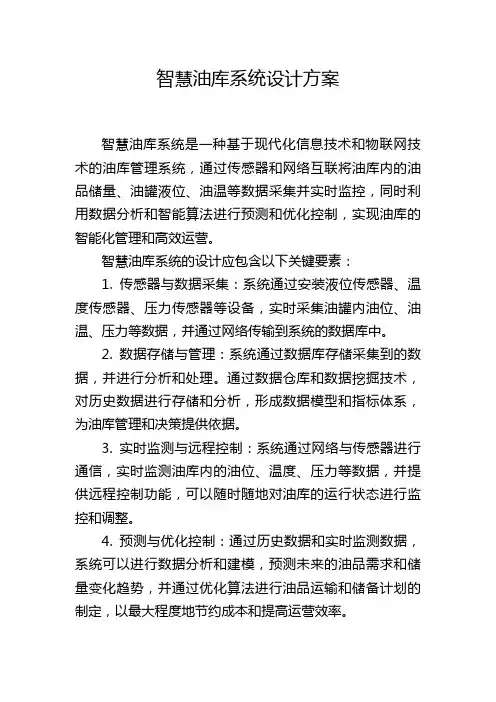 智慧油库系统设计方案