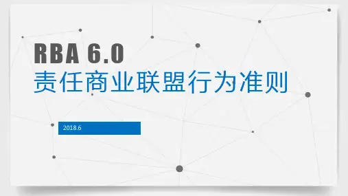 RBA 6.0 培训教材