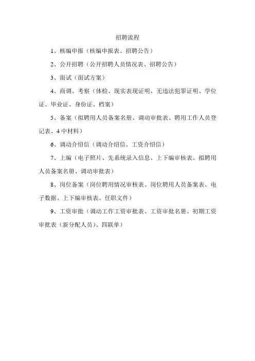 事业单位招聘流程