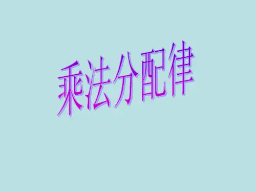 四年级上册数学课件-整数的四则运算(运算定律)沪教版