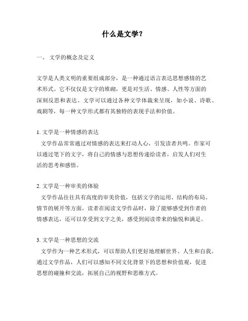 什么是文学？