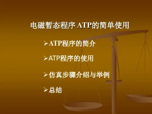 ATP-EMTP的简单使用