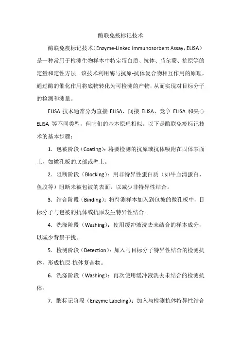 酶联免疫标记技术