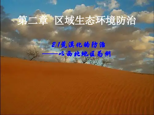 荒漠化的防治-以我国西北地区为例全文课件