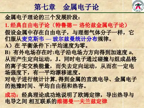《固体物理·黄昆》第七章(1)(1)