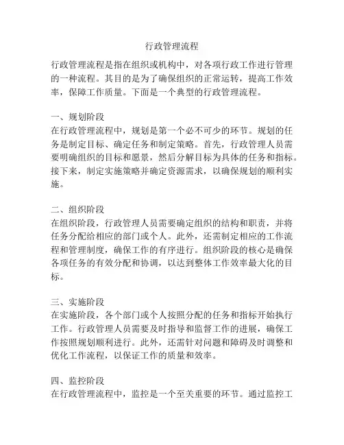 行政管理流程