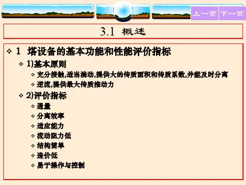 填料塔的流体力学性能