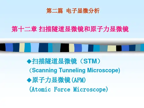 材料分析方法哈尔滨工业大学周玉原子力显微镜讲义