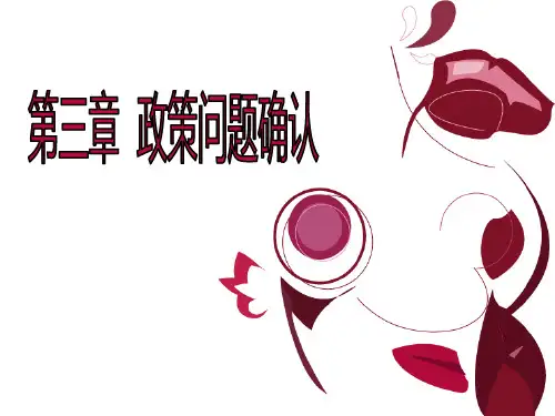 《卫生政策学》第三章政策问题确认解读