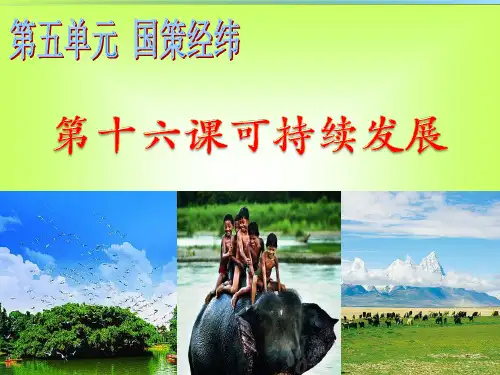 可持续发展ppt课件