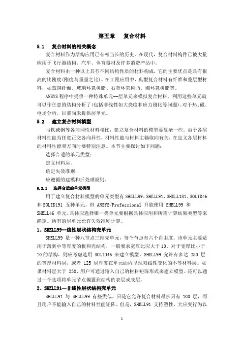 ansys_复合材料分析介绍