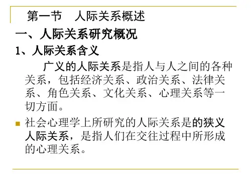 人际关系