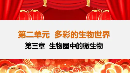 中考生物 第2单元 第3章 生物圈中的微生物复习课件