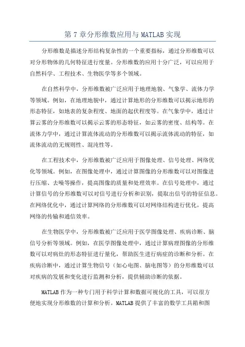 第7章分形维数应用与MATLAB实现