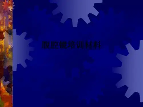 腹腔镜培训材料ppt课件