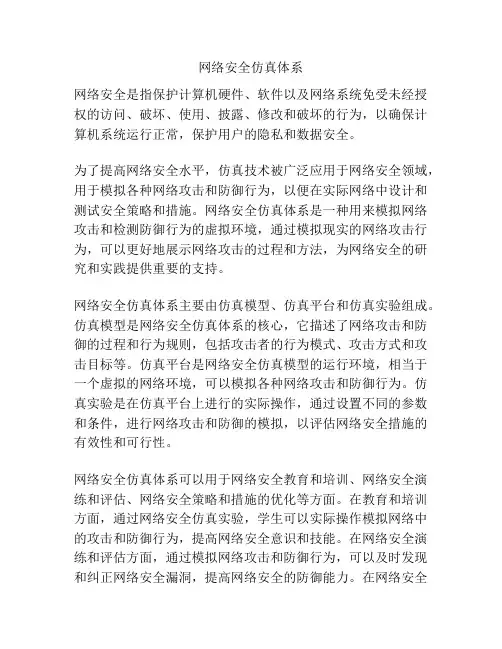 网络安全仿真体系