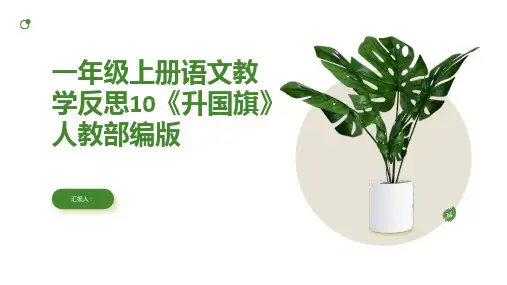 一年级上册语文教学反思10《升国旗》人教部编版