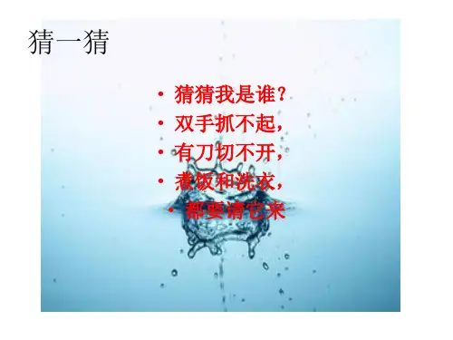 三年级上册科学课件-11《节约用水》 ｜冀教版             (共23张PPT)