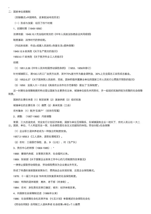 自考“社会保障概论”详细笔记（6）
