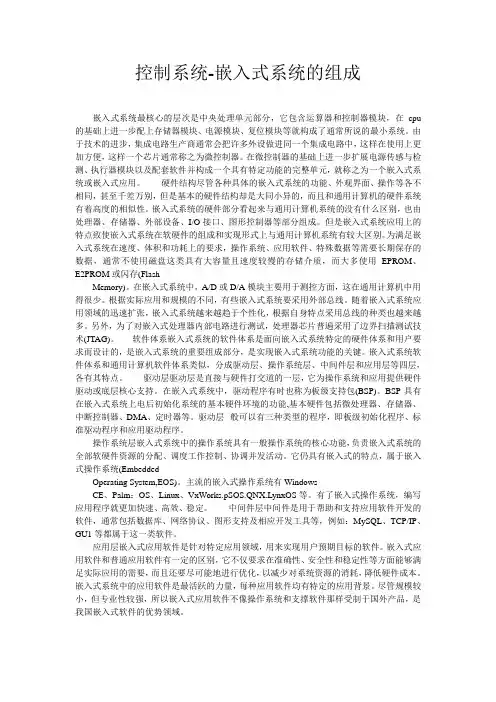 控制系统-嵌入式系统的组成