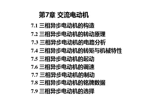 第七章 交流电动机