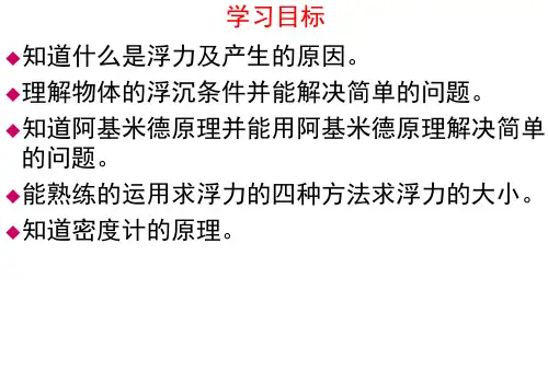 (完整版)初中物理《浮力》PPT
